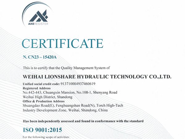 Certificado ISO 9001 en Sistema de Gestión de Calidad 